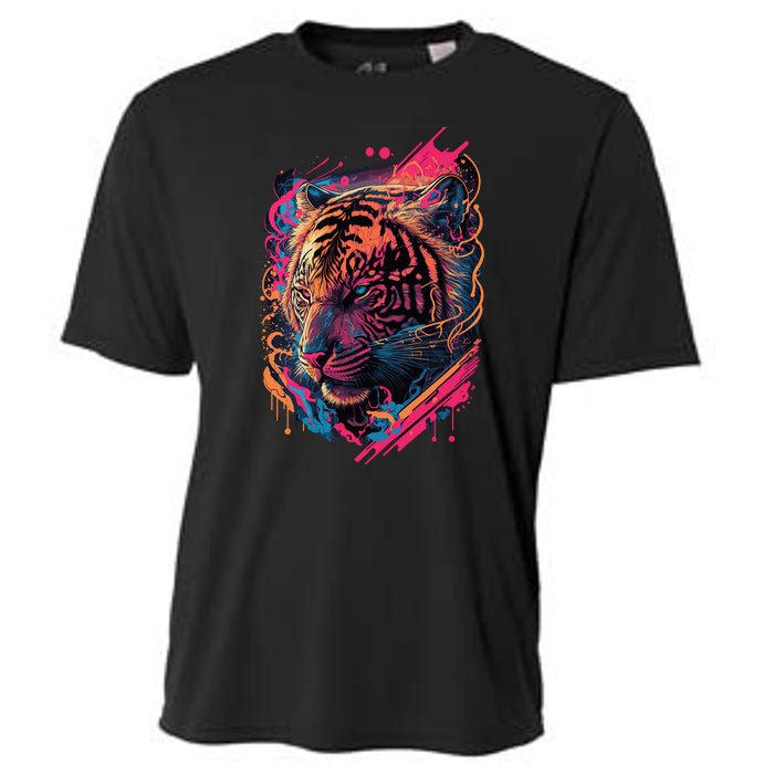 Neon Tiger Cooling Performance Crew T-Shirt