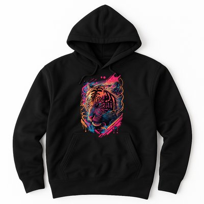 Neon Tiger Hoodie