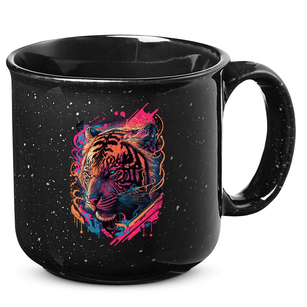 Neon Tiger 15oz Campfire Ceramic Mug