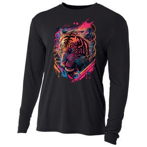 Neon Tiger Cooling Performance Long Sleeve Crew