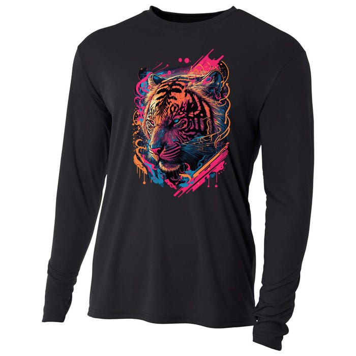 Neon Tiger Cooling Performance Long Sleeve Crew