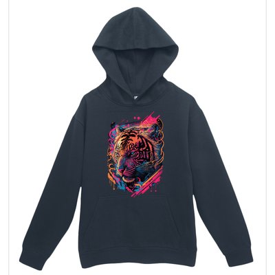 Neon Tiger Urban Pullover Hoodie