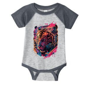 Neon Tiger Infant Baby Jersey Bodysuit