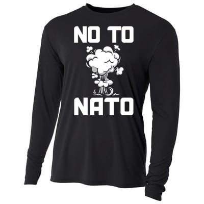 No To NATO Anti War Peace Ukraine Cooling Performance Long Sleeve Crew