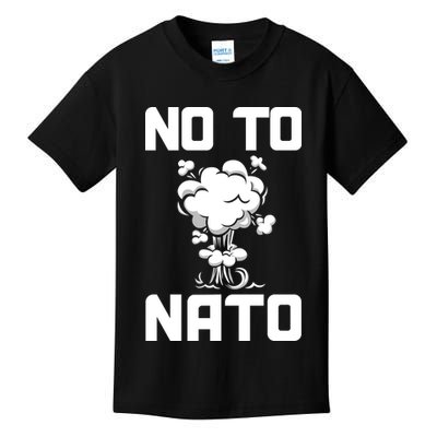 No To NATO Anti War Peace Ukraine Kids T-Shirt