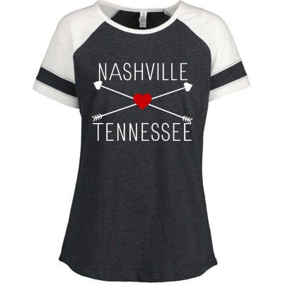 Nashville Tn Enza Ladies Jersey Colorblock Tee