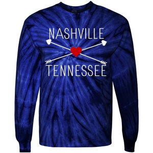 Nashville Tn Tie-Dye Long Sleeve Shirt