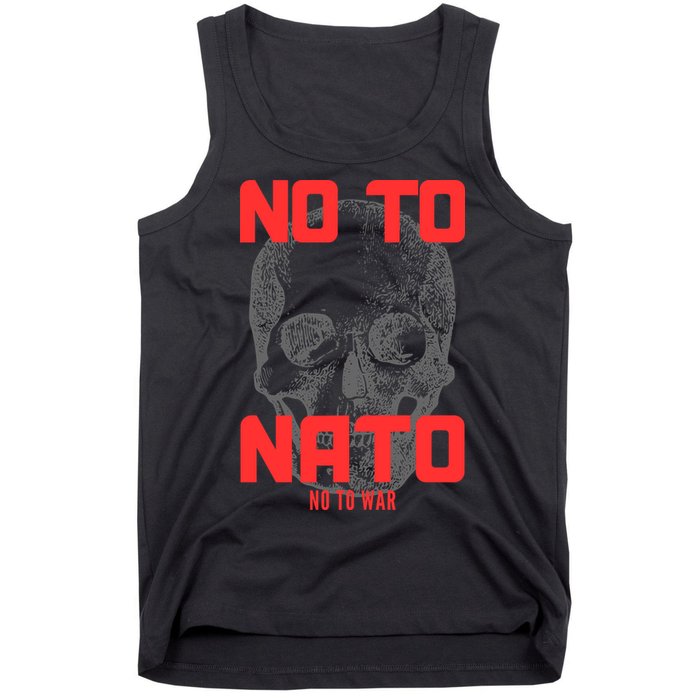 No To NATO Anti War Peace Ukraine Tank Top