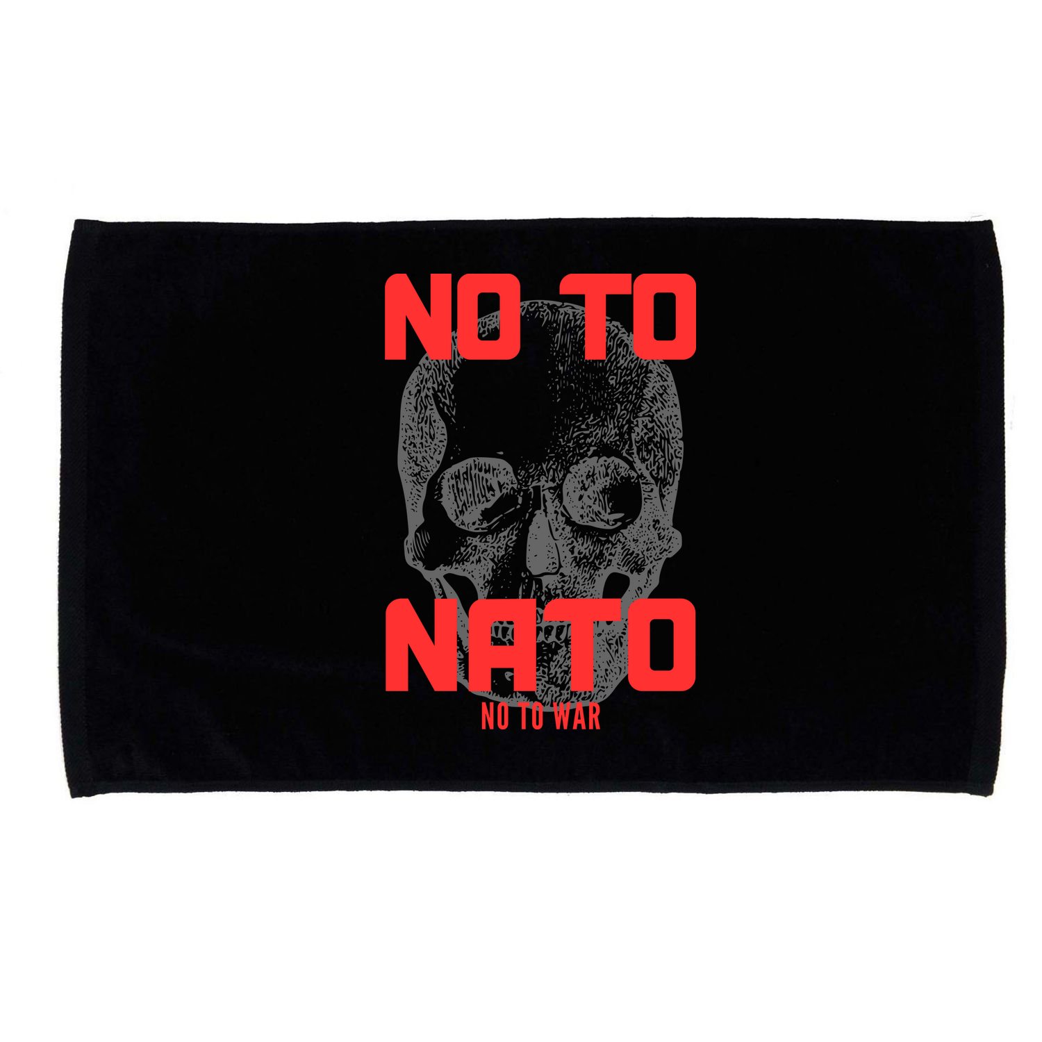 No To NATO Anti War Peace Ukraine Microfiber Hand Towel