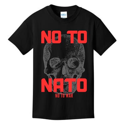 No To NATO Anti War Peace Ukraine Kids T-Shirt