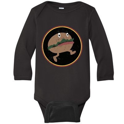 Nona The Ninth Burger Baby Long Sleeve Bodysuit