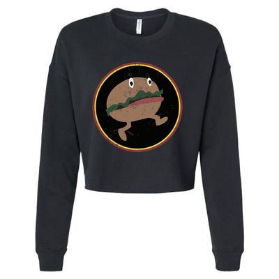 Nona The Ninth Burger Cropped Pullover Crew