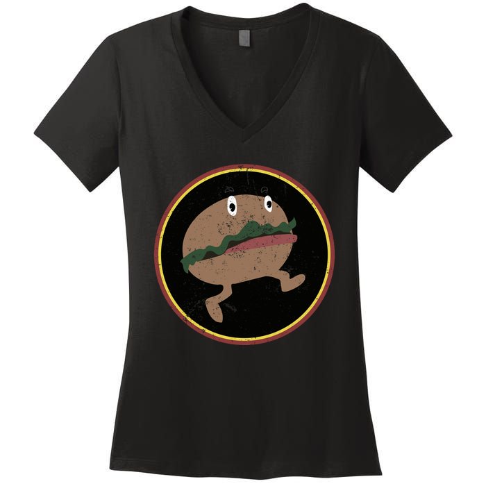 Nona The Ninth Burger Women's V-Neck T-Shirt