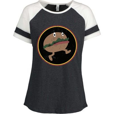 Nona The Ninth Burger Enza Ladies Jersey Colorblock Tee