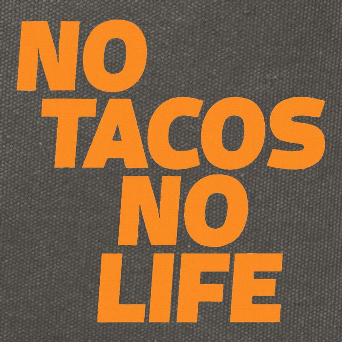 No Tacos No Life Cotton Canvas Backpack