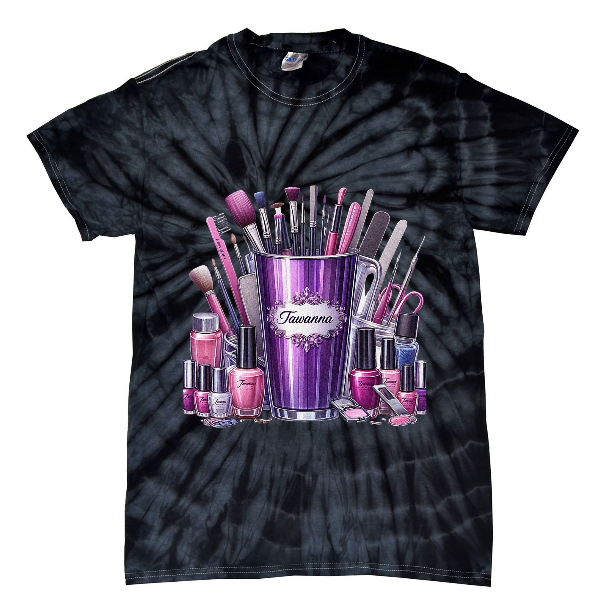 Nail Technician Tie-Dye T-Shirt