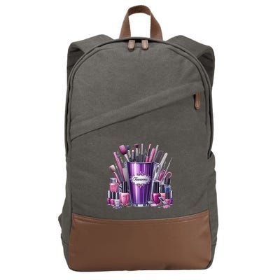 Nail Technician Cotton Canvas Backpack
