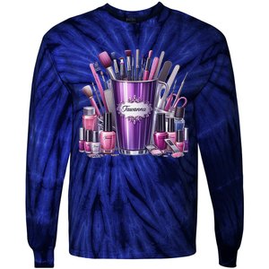 Nail Technician Tie-Dye Long Sleeve Shirt