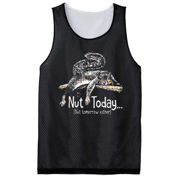 Nut Today Nut Tomorrow Either Squirrel Mesh Reversible Basketball Jersey Tank