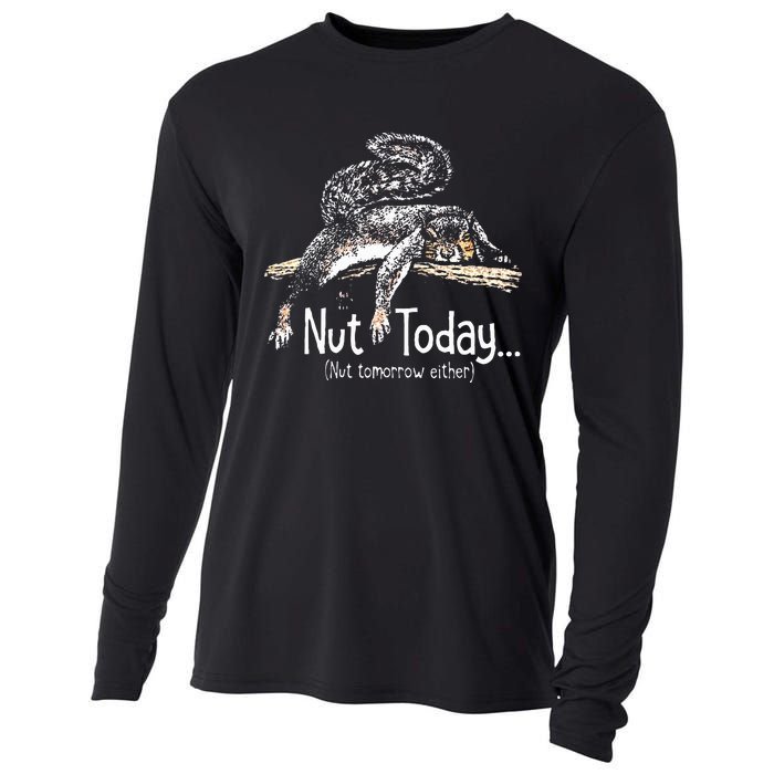 Nut Today Nut Tomorrow Either Squirrel Cooling Performance Long Sleeve Crew