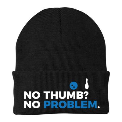 No Thumb No Problem Two Handed Bowling Bowler Meaningful Gift Beanie