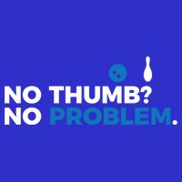 No Thumb No Problem Two Handed Bowling Bowler Meaningful Gift Women's V-Neck T-Shirt