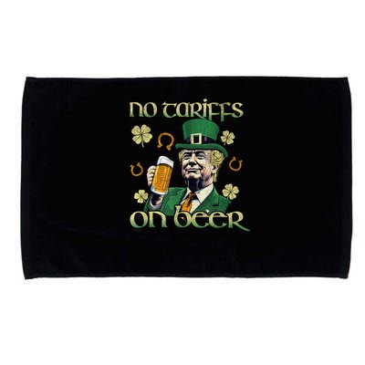 No Tariffs on Beer Funny St Patricks Day Trump Microfiber Hand Towel