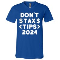 No Tax On Tips Vote Trump 2024 Take America Back Protrump Cute Gift V-Neck T-Shirt