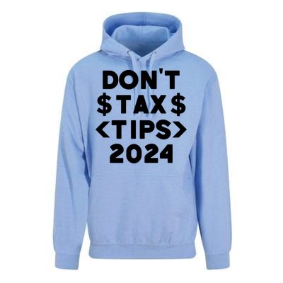 No Tax On Tips Vote Trump 2024 Take America Back Protrump Cute Gift Unisex Surf Hoodie