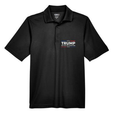 No Tax On Overtime Trump 2024 Men's Origin Performance Pique Polo