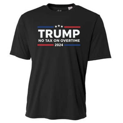 No Tax On Overtime Trump 2024 Cooling Performance Crew T-Shirt