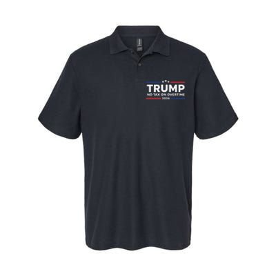 No Tax On Overtime Trump 2024 Softstyle Adult Sport Polo