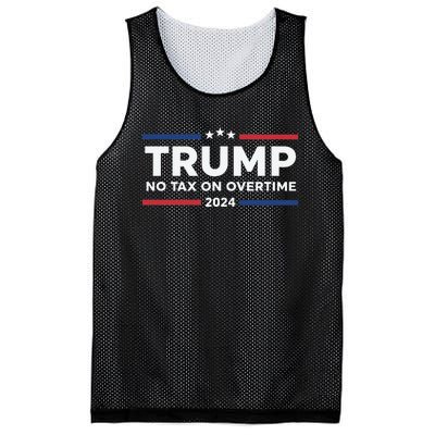 No Tax On Overtime Trump 2024 Mesh Reversible Basketball Jersey Tank