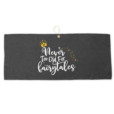 Never Too Old for Fairytales Large Microfiber Waffle Golf Towel