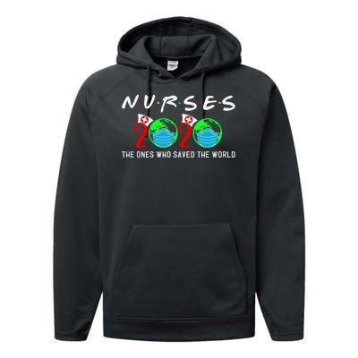 Nurses The Ones Who Saved The World Performance Fleece Hoodie