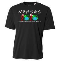 Nurses The Ones Who Saved The World Cooling Performance Crew T-Shirt