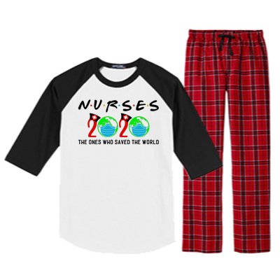 Nurses The Ones Who Saved The World Raglan Sleeve Pajama Set