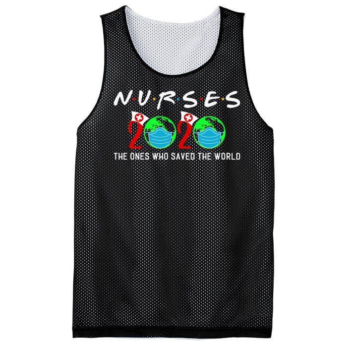 Nurses The Ones Who Saved The World Mesh Reversible Basketball Jersey Tank