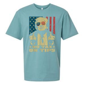 No Tax On Tips Copy Cat Kamala Vote Trump 2024 Sueded Cloud Jersey T-Shirt