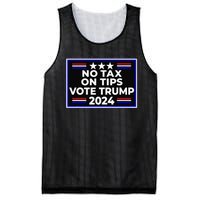 No Tax On Tips Vote Donald Trump Mesh Reversible Basketball Jersey Tank