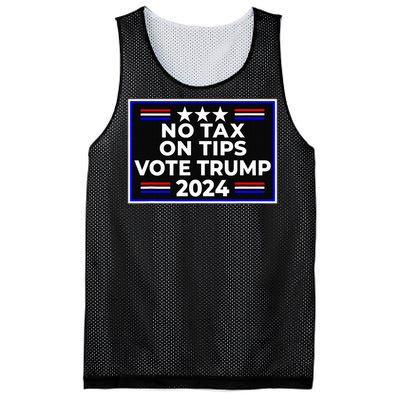 No Tax On Tips Vote Donald Trump Mesh Reversible Basketball Jersey Tank