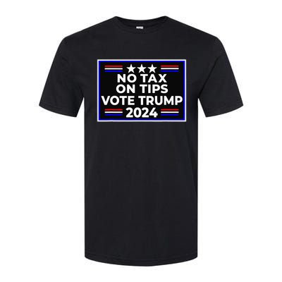 No Tax On Tips Vote Donald Trump Softstyle CVC T-Shirt