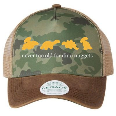 Never Too Old For Dino Nuggets Legacy Tie Dye Trucker Hat