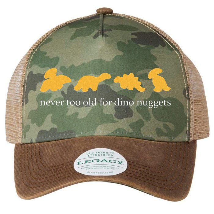 Never Too Old For Dino Nuggets Legacy Tie Dye Trucker Hat