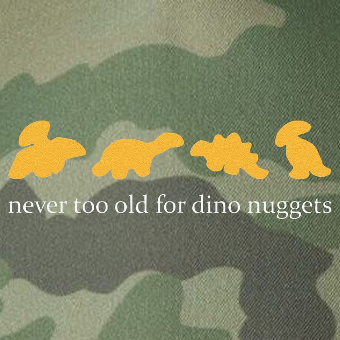 Never Too Old For Dino Nuggets Legacy Tie Dye Trucker Hat