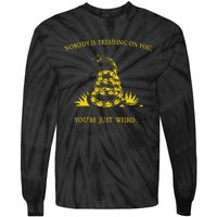 NobodyS Treading On You. YouRe Weird. Funny Election Snake Tie-Dye Long Sleeve Shirt