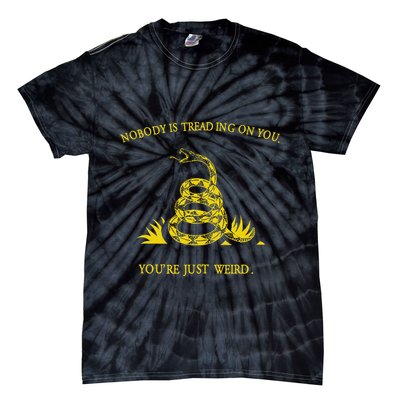 NobodyS Treading On You. YouRe Weird. Funny Election Snake Tie-Dye T-Shirt