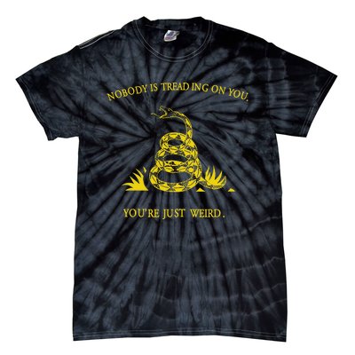 NobodyS Treading On You. YouRe Weird. Funny Election Snake Tie-Dye T-Shirt