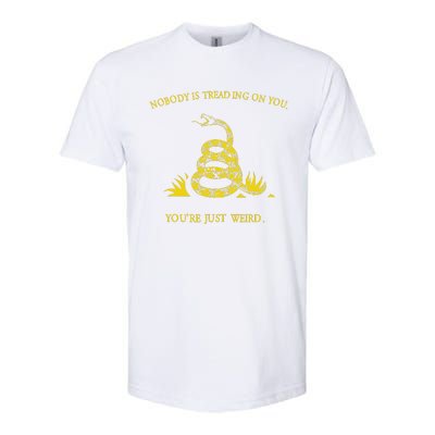 NobodyS Treading On You. YouRe Weird. Funny Election Snake Softstyle CVC T-Shirt