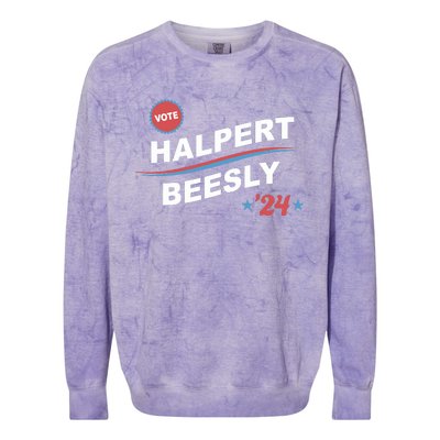 Nbcstore The Office Vote Halpert Beesly 24 Colorblast Crewneck Sweatshirt